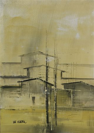Le Clerc Senza titolo olio su tela, cm. 70x50 firmato in basso a sinistra,...