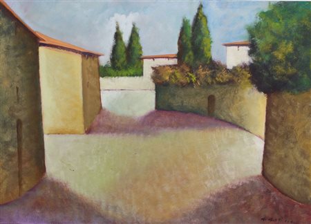 Gagliardi G. (artista non identificato) Paesaggio olio su cartoncino, cm....