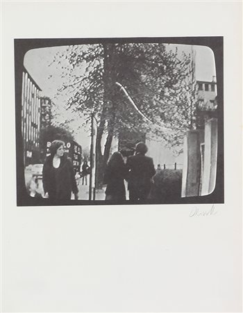 Olivotto Senza titolo fotolitografia su carta, cm. 29,5x23 firmata in basso a...