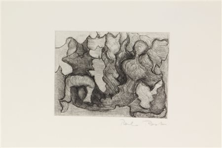 Pasotto Paolo Senza titolo, (anni '60) acquatinta su carta, cm. 18x24 (lastra...