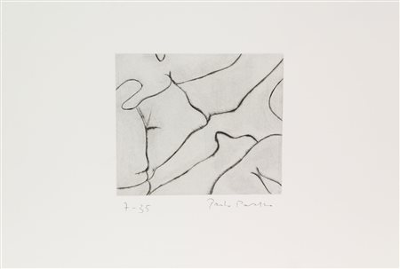 Pasotto Paolo Senza titolo, (anni '60) acquatinta su carta, cm. 27x38 (lastra...