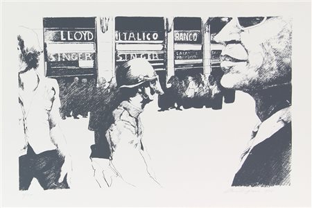 Reggiani (artista non identificato) Senza titolo, 1975 litografia su carta,...