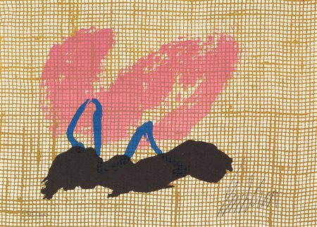 Emblema Salvatore Senza titolo litografia su carta, cm. 18x24, es. 95/100...