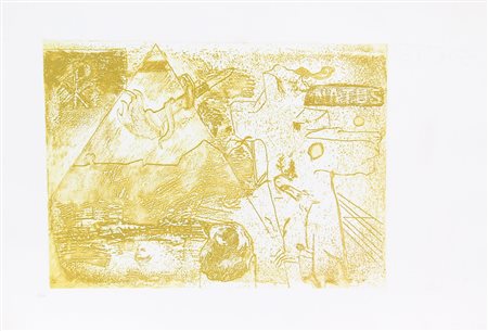 Fieschi Giannetto Senza titolo incisione e calcografia su cartoncino...