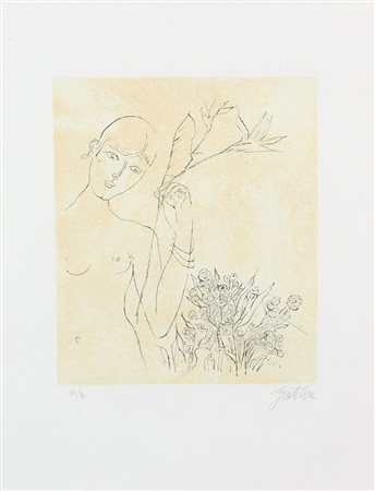 Gentilini Franco Senza titolo litografia su carta, cm. 50x40, es. 40/90...