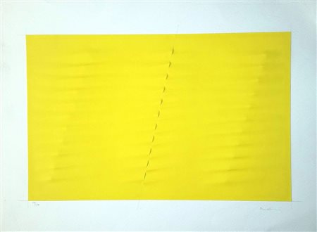 Bonalumi Agostino Senza titolo, 1999 estroflessione su carta, cm. 56x76, es....