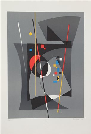 Grossi Proferio Senza titolo, 1975 litografia su carta, cm. 65x45, es. 92/150...