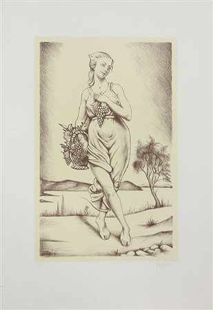 Sciltian Gregorio Senza titolo litografia su carta, cm. 70x50, es. 45/100...