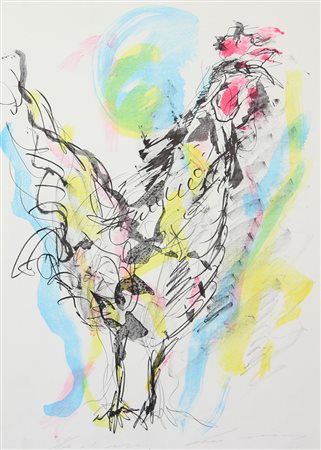 Treccani Ernesto Gallo litografia su carta, cm. 70x50, es. non numerato...