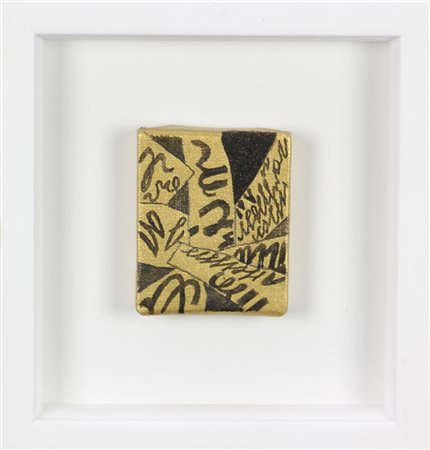 Ferrari Agostino Senza titolo, 1998 tecnica mista su tela, cm. 7x6 firmata e...