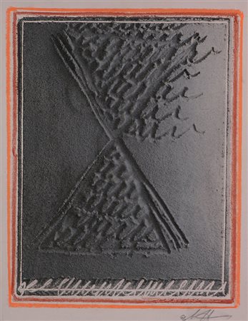 Ferrari Agostino Clessidra, 1996 tecnica mista su cartoncino, cm. 32,5x26...