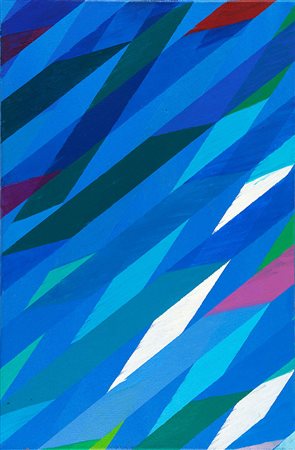 Dorazio Piero AGONAS II, 2001 olio su tela, cm. 60x40 firmato, intitolato e...