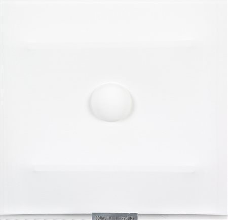 Vanni Sergio Bonalumi I Presume, 2015 estroflessione su tela entro teca di...