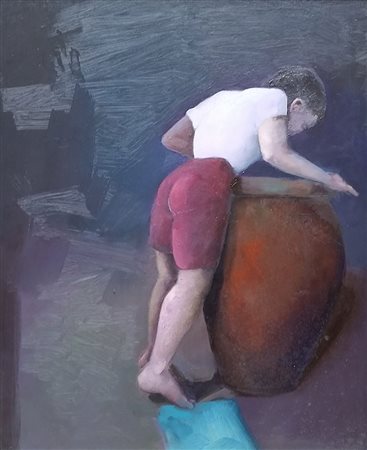 Mehrkens Karl Klaus Ricercando, 1997 olio su tela, cm. 120x100 firmato,...