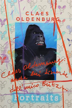 Manera Enrico CLAES OLDENBURG, 2004 tecnica mista su tela emulsionata, cm....