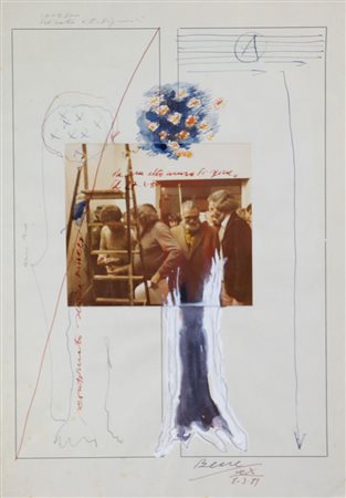 Xerra William Senza titolo, 1981 tecnica mista e fotografia su carta, cm....