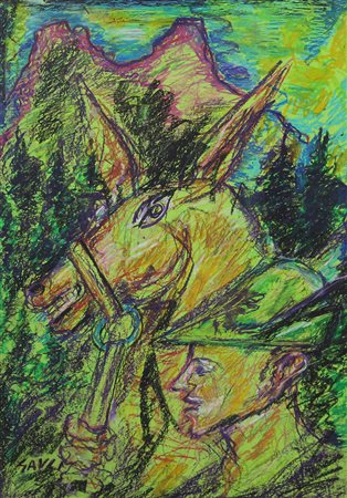 Gauli Piero Io e il Mulo Barone al 3° Art. Alpina Giulia (a Gorizia), 2010...