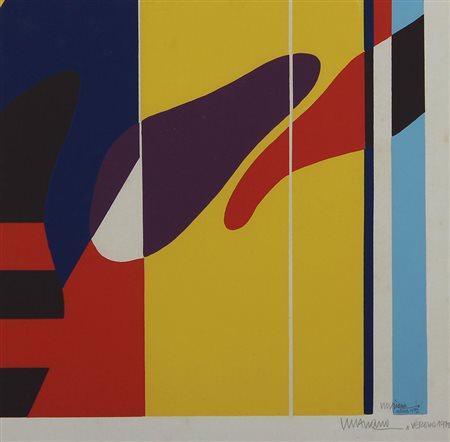 Dal Forno Mariano Senza titolo, 1972 seigrafia su carta, cm. 48x48 firmata e...