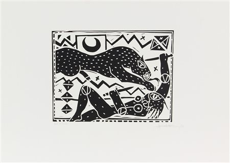 Anonimo Senza titolo, 1986 serigrafia su carta, cm. 50x70, es. bon à tirer...