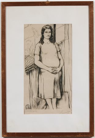 MUSITELLI GIULIO VITO (1901 - 1990) Senza titolo. Acquaforte. Cm 21,00 x...