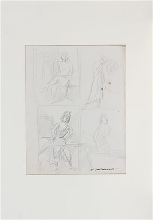 DUDOVICH MARCELLO (1878 - 1972) Senza titolo. Tecnica mista su carta. Cm...