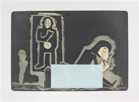 ORELLANA GASTON (n. 1933) Lotto composto da n. 9 grafiche. Bronx. Acquaforte....