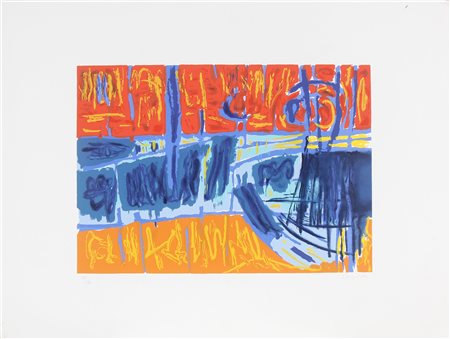 CORPORA ANTONIO (1909 - 2004) Senza titolo. Litografia. Cm 80,00 x 60,00....