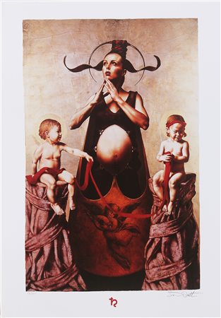 BUTTO SATURNO (n. 1957) Lotto composto da tre grafiche. Litografia. Cm 97,00...