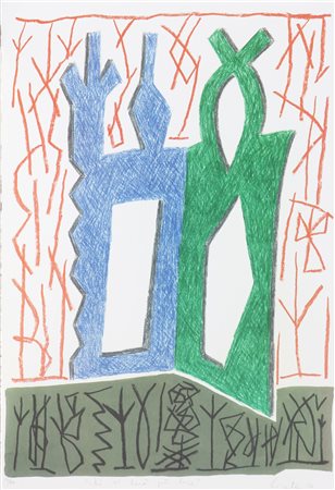 LICATA RICCARDO (n. 1929) Chi vi darà più luce. 2001. Serigrafia. Cm 34,00 x...