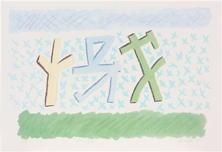 LICATA RICCARDO (n. 1929) Venafro. 2001. Serigrafia. Cm 49,00 x 34,00. 47/75....