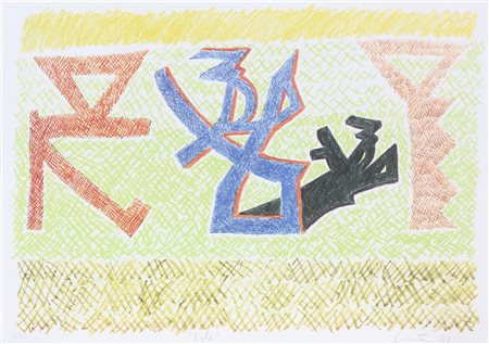 LICATA RICCARDO (n. 1929) Egle. 2001. Serigrafia. Cm 49,00 x 34,00. 21/75....