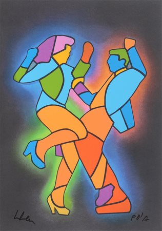 LODOLA MARCO (n. 1955) Senza titolo. Serigrafia. Cm 35,00 x 50,00. P.d.a....