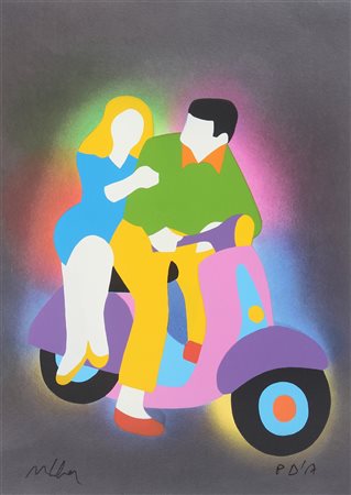 LODOLA MARCO (n. 1955) Senza titolo. Serigrafia. Cm 50,00 x 70,00. P.d.a....