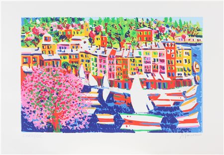 FACCINCANI ATHOS (n. 1951) Senza titolo. Litografia. Cm 100,00 x 70,00....