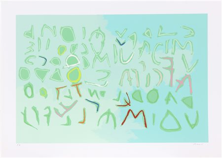 NUCARA RENZO (n. 1955) Senza titolo. 1985. Litografia. Cm 70,00 x 50,00....