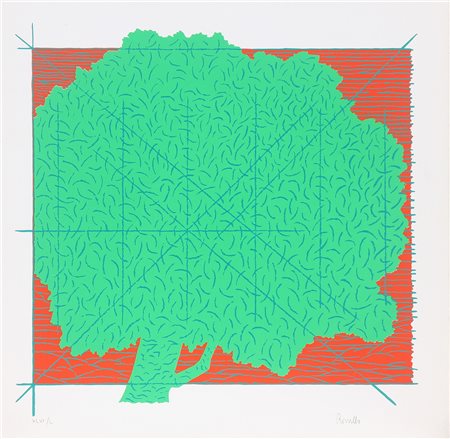 ROSSELLO MARIO (1927 - 2000) Pianta di Mezzanotte. Serigrafia. Cm 40,00 x...