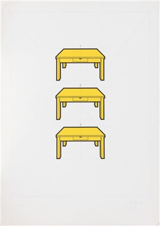 STEFANONI TINO (n. 1937) Senza titolo. Litografia. Cm 50,00 x 70,00. 94/99....