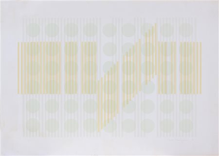 NANGERONI CARLO (n. 1922) Senza titolo. 1980. Litografia. Cm 70,00 x 50,00....