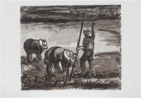 ARTISTI VARI Lotto composto da n. 2 grafiche. Litografia. Cm 50,00 x 70,00....