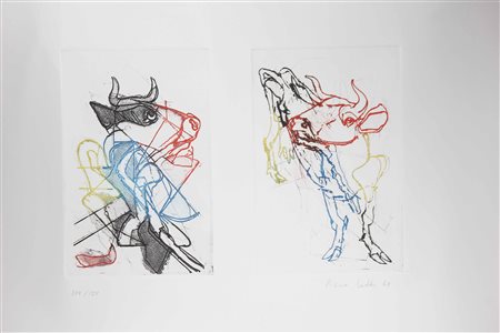 ARTISTI VARI Lotto composto da n. 5 grafiche. Litografie. Cm 70,00 x 50,00....