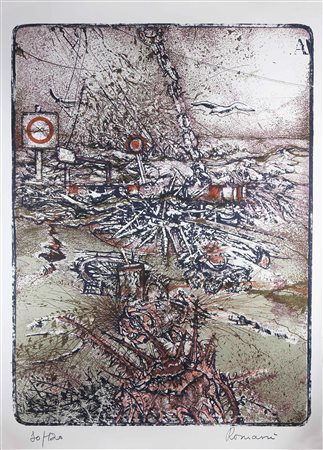 ARTISTI VARI Lotto composto da n. 5 grafiche. Litografia. Cm 70,00 x 50,00....