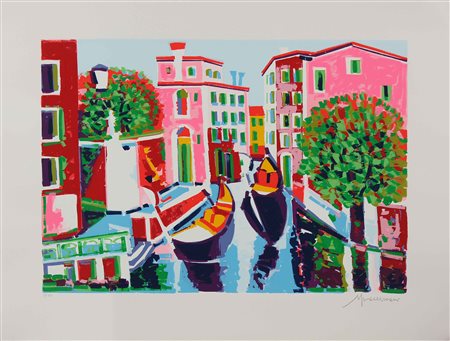 FACCINCANI ATHOS (n. 1951) Venezia. Litografia. Cm 80,00 x 60,00....