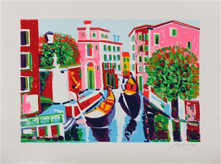 FACCINCANI ATHOS (n. 1951) Venezia. Litografia. Cm 80,00 x 60,00....