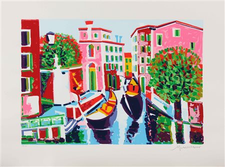 FACCINCANI ATHOS (n. 1951) Venezia. Litografia. Cm 80,00 x 60,00....