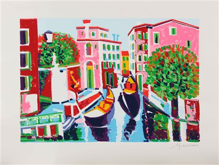 FACCINCANI ATHOS (n. 1951) Venezia. Litografia. Cm 80,00 x 60,00....
