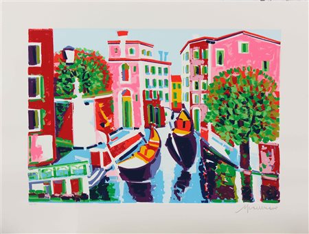 FACCINCANI ATHOS (n. 1951) Venezia. Litografia. Cm 80,00 x 60,00....