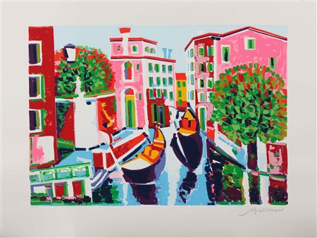 FACCINCANI ATHOS (n. 1951) Venezia. Litografia. Cm 80,00 x 60,00....