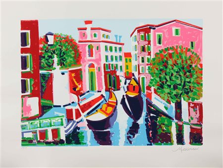 FACCINCANI ATHOS (n. 1951) Venezia. Litografia. Cm 80,00 x 60,00....