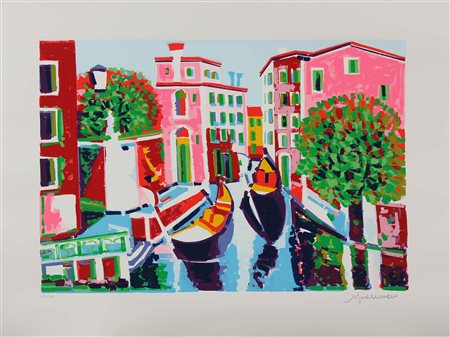 FACCINCANI ATHOS (n. 1951) Venezia. Litografia. Cm 80,00 x 60,00....