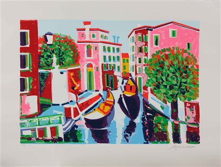 FACCINCANI ATHOS (n. 1951) Venezia. Litografia. Cm 80,00 x 60,00. 7/100....